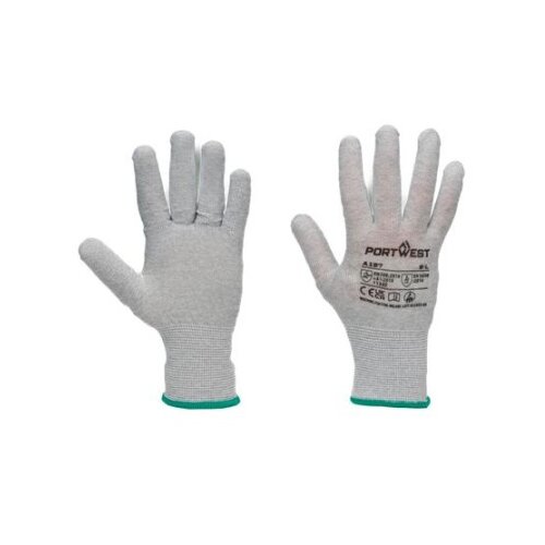 PORTWEST Rukavice antistatik a197 esd bez premaza, sive, vel.xl ( 64787 ) Slike