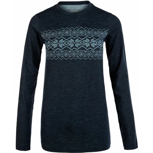Endurance Women&amp;#039;s T-Shirt Yalia Seamless Wool Print LS Baselayer navy blue, L/XL Slike