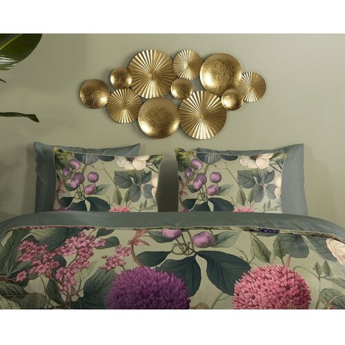 Descanso Kaki zelena posteljina za krevet za jednu osobu/za produženi krevet od pamučnog satena 140x220 cm Onaz &amp;ndash; Slike