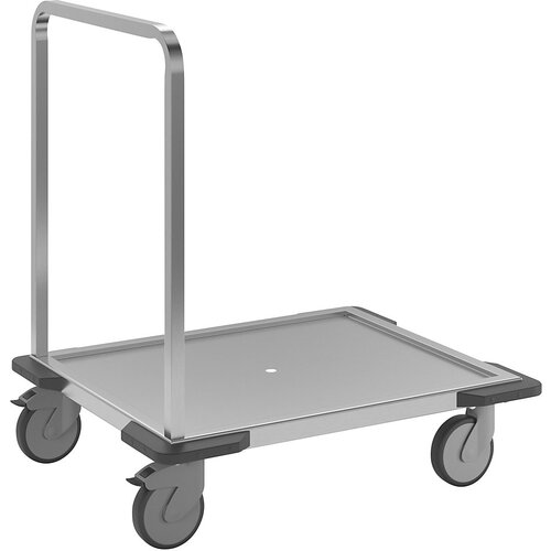 eurokraft pro Ploski voziček iz nerjavnega jekla, nosilnost 150 kg, nakladalna površina 670 x 530 mm Cene