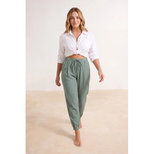 Trendyol Milla Ženske pantalone Tbess23Pl00015, Kaki Cene
