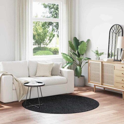  Protuklizni Shaggy Tepih Tamno siva 160 x 160 cm PP Cijene