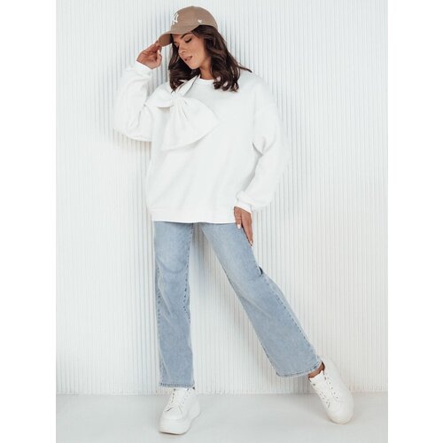 DStreet BOWLOOP ecru women&amp;#039;s oversize sweatshirt Slike