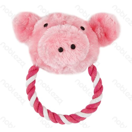 nobleza igračka za pse Plush toys Cotton rope Pig 16cm Cene