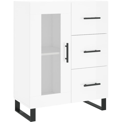 Maison Chic Komoda - Predalnik visok sijaj bela 69,5x34x90 cm inženirski les, (21721380) Cene