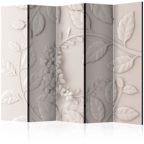  Paravan u 5 dijelova - Paper Flowers (Cream) II [Room Dividers] 225x172 Slike