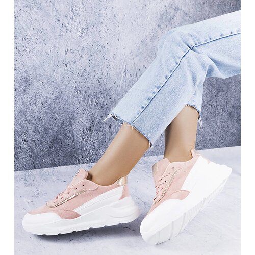 Gemre Pink eco-suede sneakers Dupuis Cijene