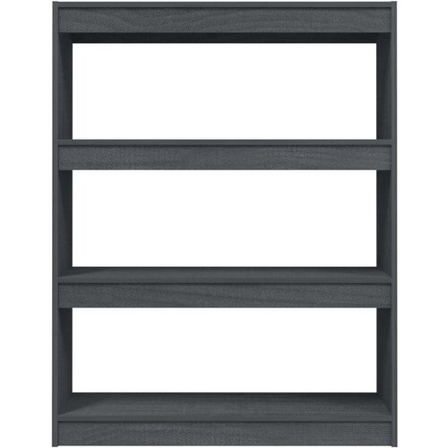 VidaXL knjižna omara za razdelitev prostora siva 100x30x103 cm Slike