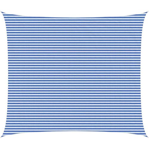  Senčna platna Modra in bela 6 x 8 m HDPE, (5000241249) Slike