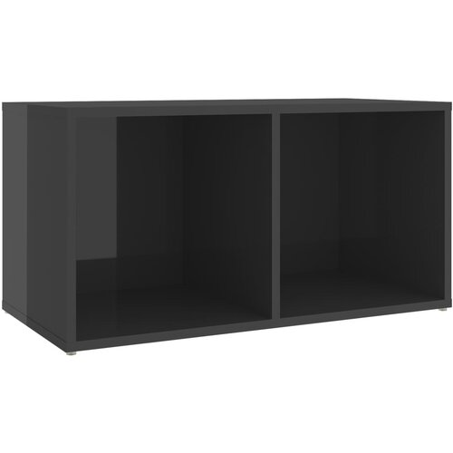 Maison Chic TV omarica - TV stojalo - Televizijska omarica visok sijaj siva 72x35x36,5 cm iverna plošča, (21701093) Cene