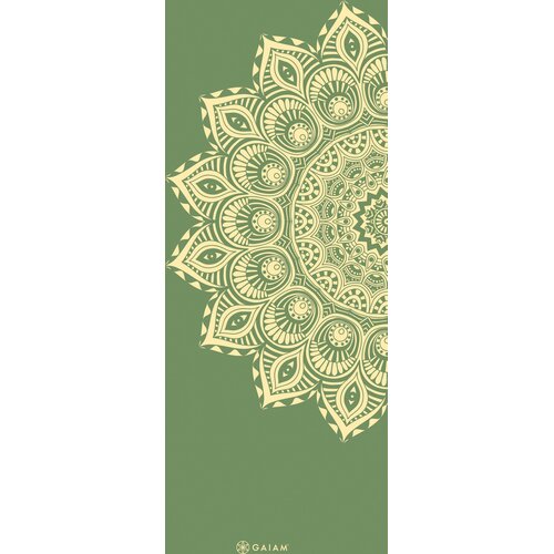 GAIAM Prostirka za jogu 6 mm, Olive Haze Mandala Printed - 1 Kom. Cene