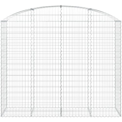 Gabionska ko&amp;scaron;ara s lukom 200x50x160/180 cm pocinčano željezo Slike