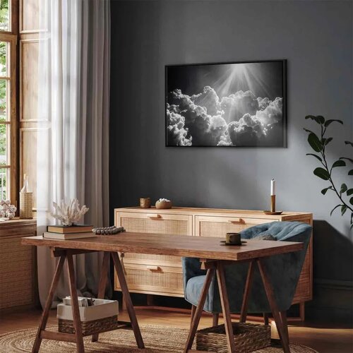  Slika - Hope in the Clouds: Inspiring Rays of the Sun – Awaken Emotions 90x60 Cene
