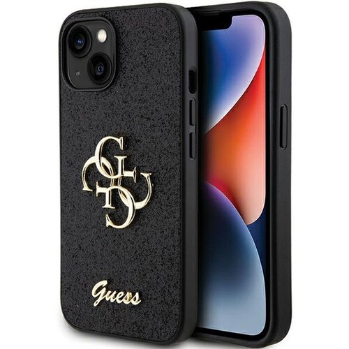 Guess Maska za telefon iPhone 15 6.1 GUHCP15SHG4SGK, Glitter, Crna Cene