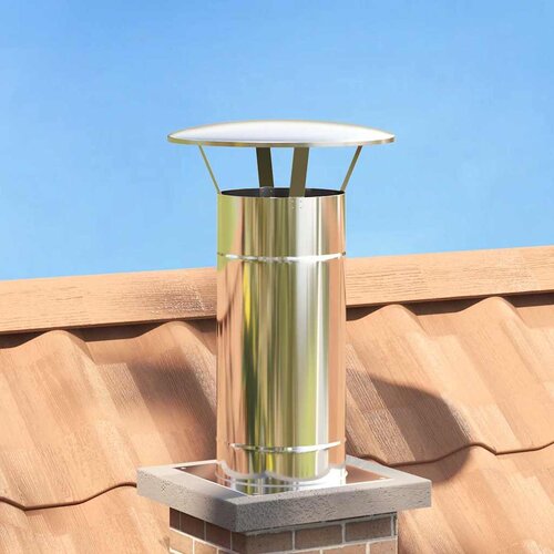 vidaXL Produžetak dimnjaka Srebrno 35 x 35 x 65 cm Nehrđajući čelik Cijene