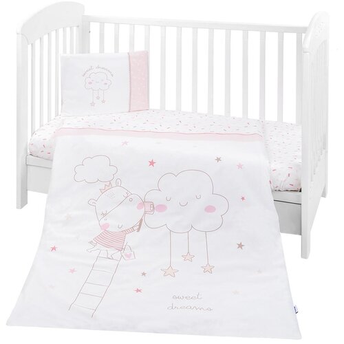 Kikka Boo posteljina sa ogradicom 6 pcs 60/120 Hippo Dreams ( KKB60105 ) Cene