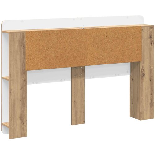  Glava kreveta s ormarićem Hrast artisan 160 cm Slike