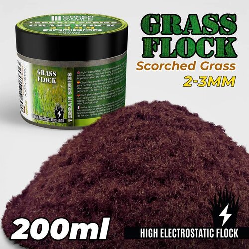 Green Stuff World Static Grass Flock Scorched Brown | Statička trava 2&ndash;3mm spaljeno braon 200ml Cene