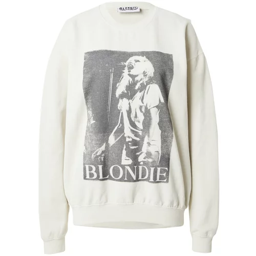 Top Shop Sweater majica ecru/prljavo bijela / crna