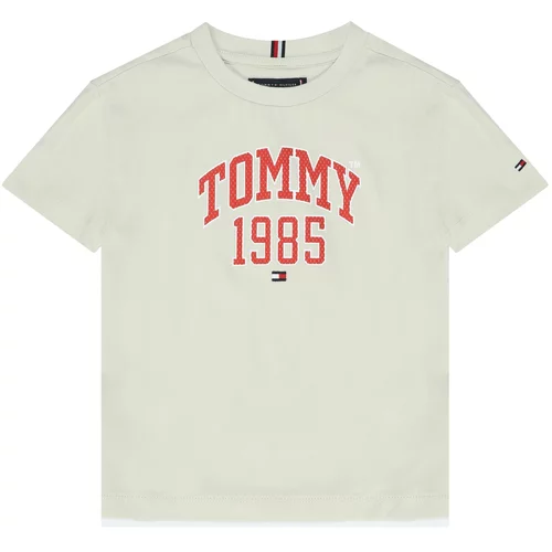 Tommy Hilfiger Majica bež / krvavo rdeča