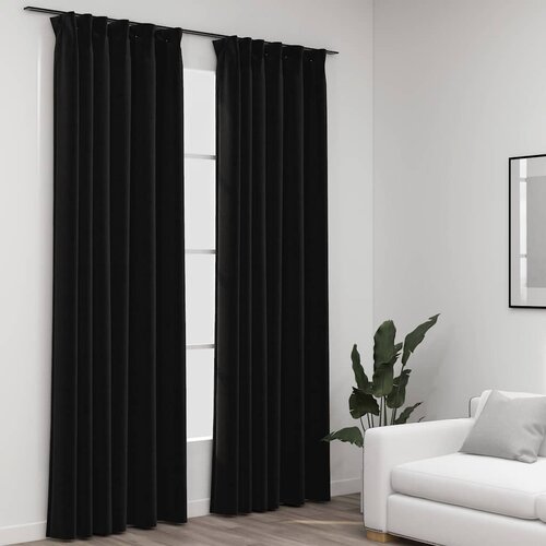  Zavjese za zamračivanje s kukama 2 kom antracit 140 x 225 cm Cijene