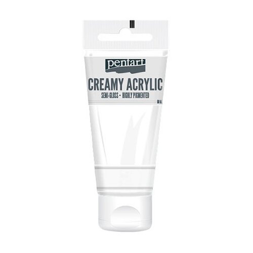  Kremasta polusjajna akrilna boja Pentart 60 ml | White Cene