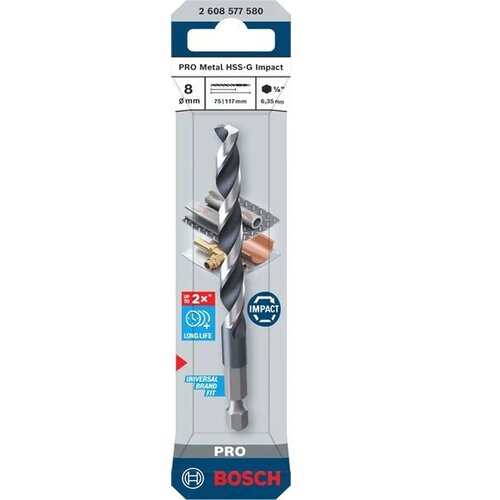 Bosch Svrdlo za metal PRO metal HSS-G, 8 x 75 x 117 mm Cijene