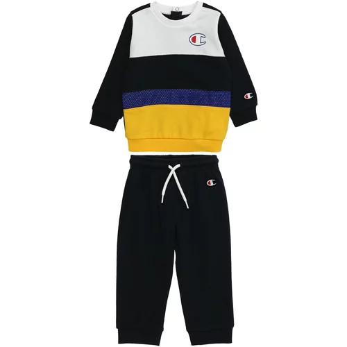 Champion Authentic Athletic Apparel Jogging komplet mornarsko plava / tamno plava / žuta / prljavo bijela