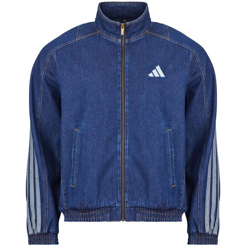 Adidas Jeans jakne STADIUM LOOSE FIT DENIM TRACK Track Top Modra Slike