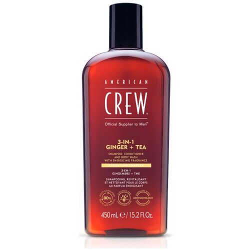 American Crew 3IN1 Energizing đumbiri čaj šampon, kondicioner i losion 450ml Cene