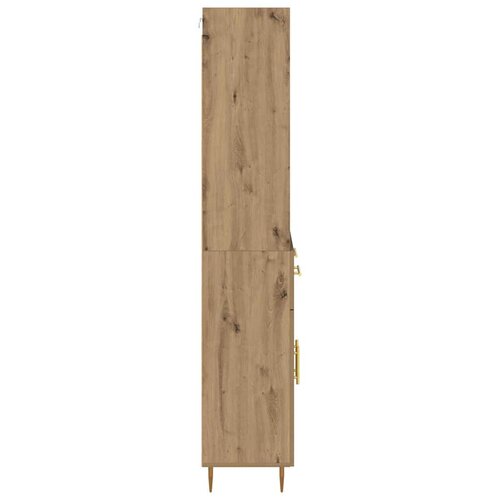  Highboard Umjetnički hrast 69,5 x 34 x 180 cm Konstruirano drvo Slike