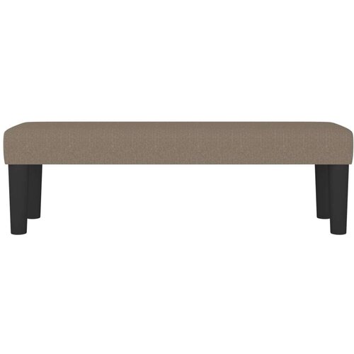 VidaXL Klupa smeđesivi 100x30x30 cm od tkanine Slike