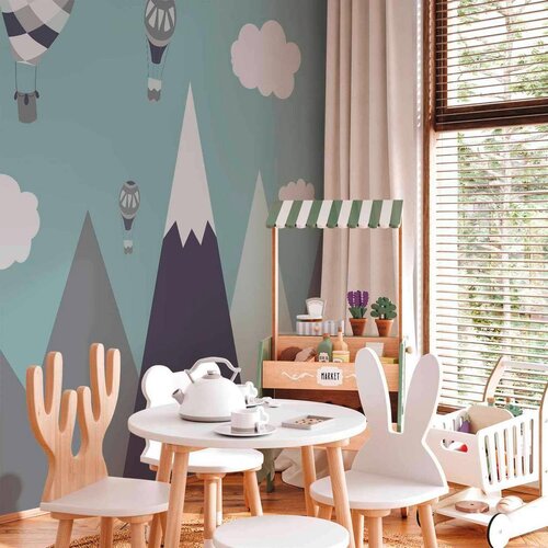 Artgeist Fototapeta Balloon Land, 200x140cm Slike