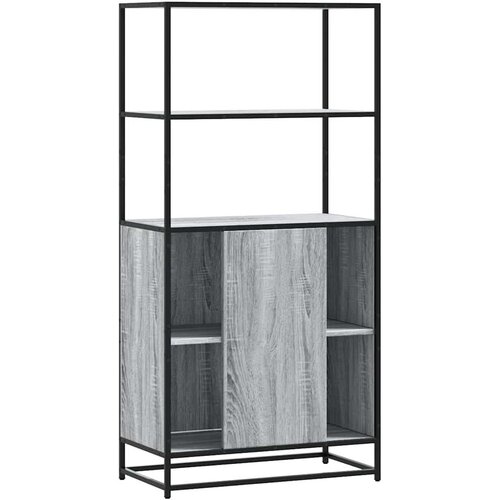 VidaXL Visoka ploča siva Sonoma 68x35x139 cm Konstruirano drvo i metal Slike