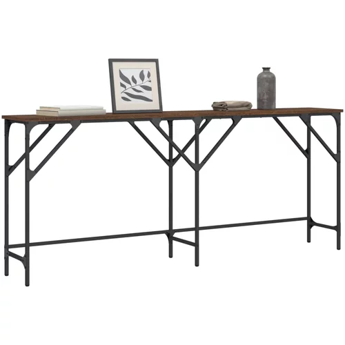  Konzolni stol boja smeđeg hrasta 180x29x75 cm konstruirano drvo