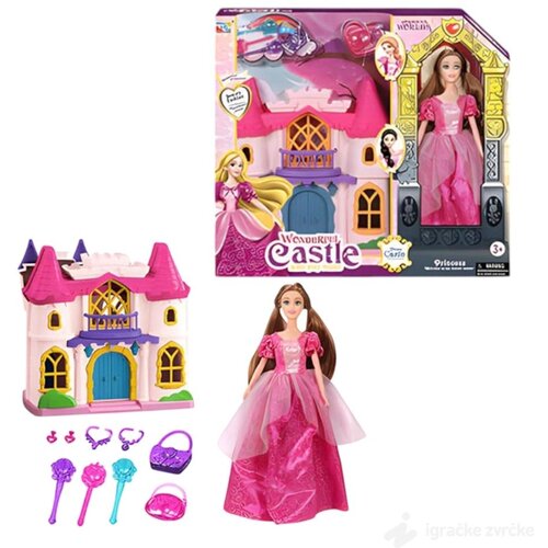 RAZNO Zamak za lutke sa lutkom CASTLE Cene