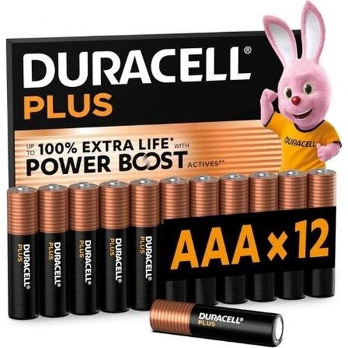 Duracell Baterije AAA Plus Power Boost 12 kosov, (5000536993) Slike