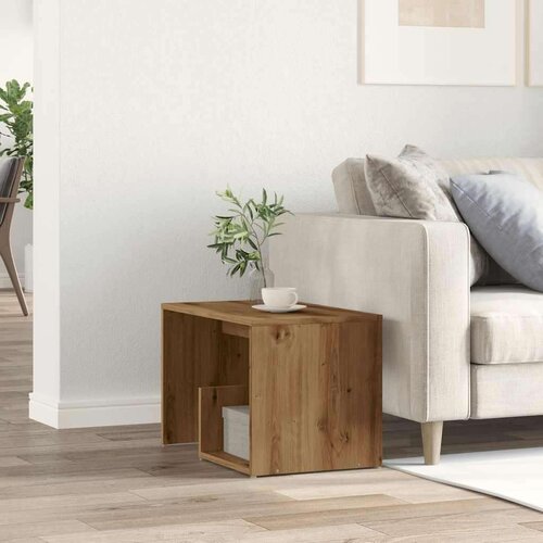 VidaXL Pomoćni stol Artisan hrast 59x36x38 cm izrađeno drvo Slike