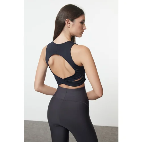 Trendyol Dark Navy Blue Back Detailed Support/Shaping Knitted Sports Bra