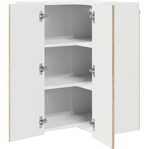  Zidni kutni ormar Lucca Hrast sonoma 57 x 57 x 80 cm Slike