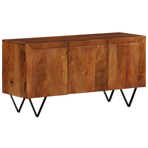 VidaXL Komoda 110x35x56 cm trden mangov les Slike