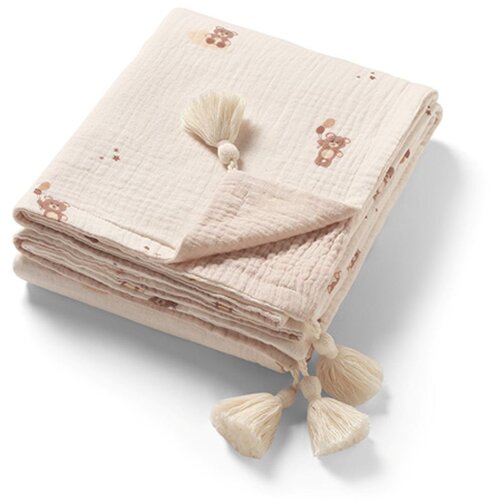 BabyOno Muslim pamučna dekica 75x100 cm, bež Slike