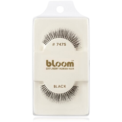Bloom Natural lepilne trepalnice iz naravnih las No. 747S (Black) 1 cm Cene
