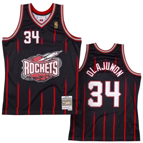 Mitchell And Ness mu&amp;scaron;ki Hakeem Olajuwon Houston Rockets 1996-97 Mitchell &amp;amp; Ness Reload 2.0 Swingman dres Slike