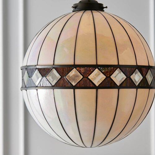  Endon 67045 - Luster na lancu Tiffany FARGO 1xE27/60W/230V prečnika 40 cm Slike