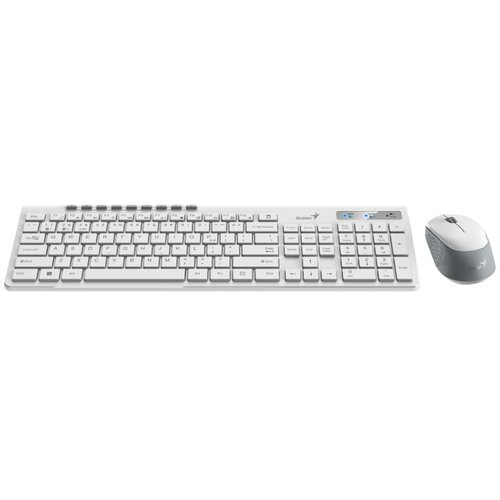 Genius SlimStar 8230 Wireless USB US bela tastatura+ miš Cene