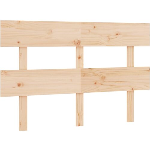  Uzglavlje za krevet 124 x 3 x 81 cm od masivne borovine Slike