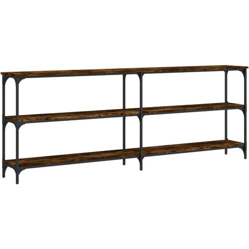  Konzolni stol boja hrasta 200x29x75 cm od konstruiranog drva Slike