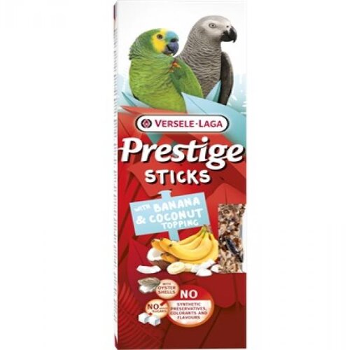 Versele-laga parrots poslastica za ptice Prestige sticks Banana&Coconut Topping 2x70g Cene