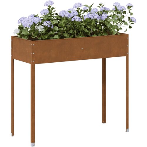 VidaXL Vrtna sadilica 100,5 x 40,5 x 90 cm od pohabanog čelika Slike